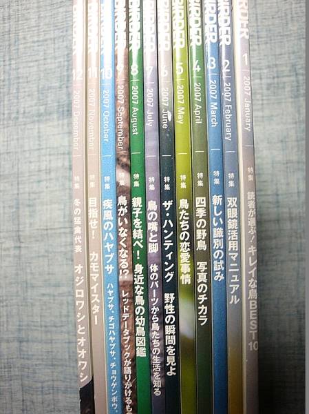 Birder（バーダー） 2007年1月から12月号までの1年分/12冊セット_1