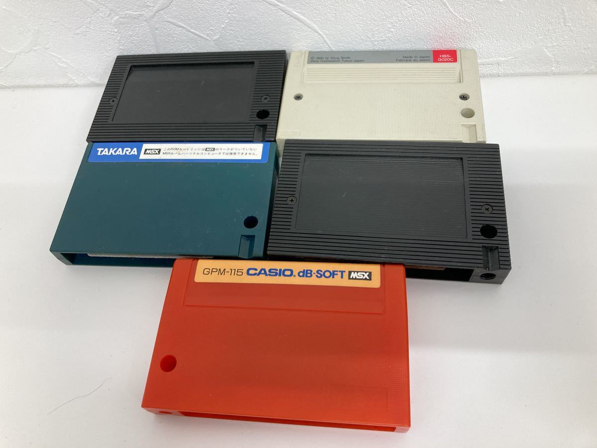 1円出品】 MSX ゲーム カセット ソフト まとめ売り 5点セット ゼクサス