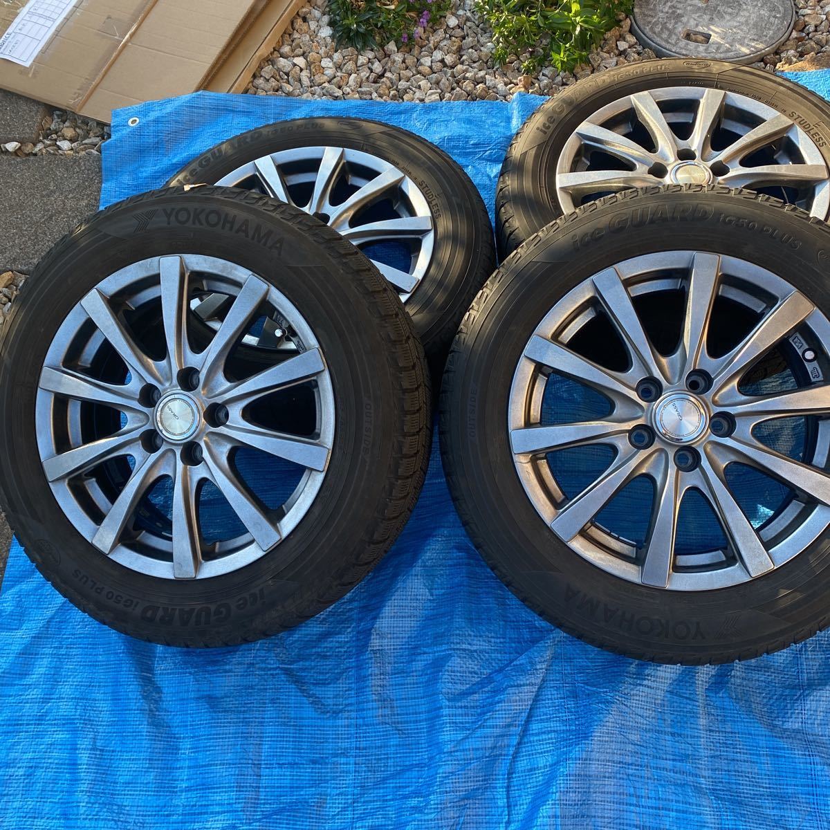 恵庭発】225/45R17 ICE GUARD IG50 14年製スタッドレスタイヤアルミ