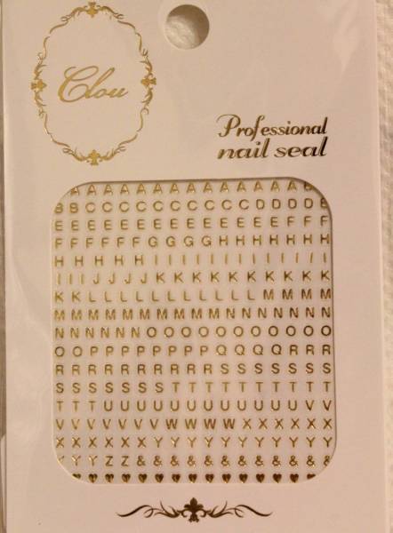 送60円クロウ アルファベットゴシックgd ネイルシール ネイルシール 売買されたオークション情報 Yahooの商品情報をアーカイブ公開 オークファン Aucfan Com