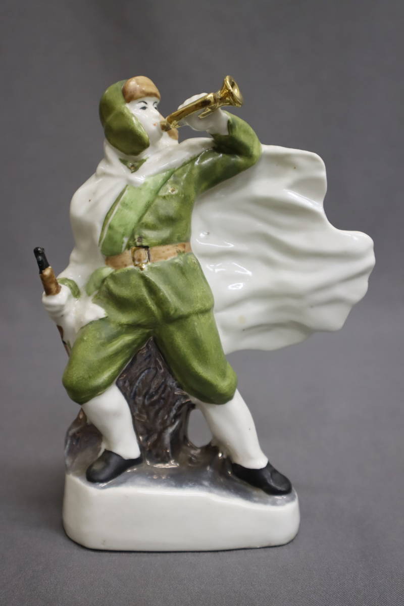 直しあり】春水 備前焼 女人像 合箱 陶器人形 置物 陶像 希少 レア 骨董品