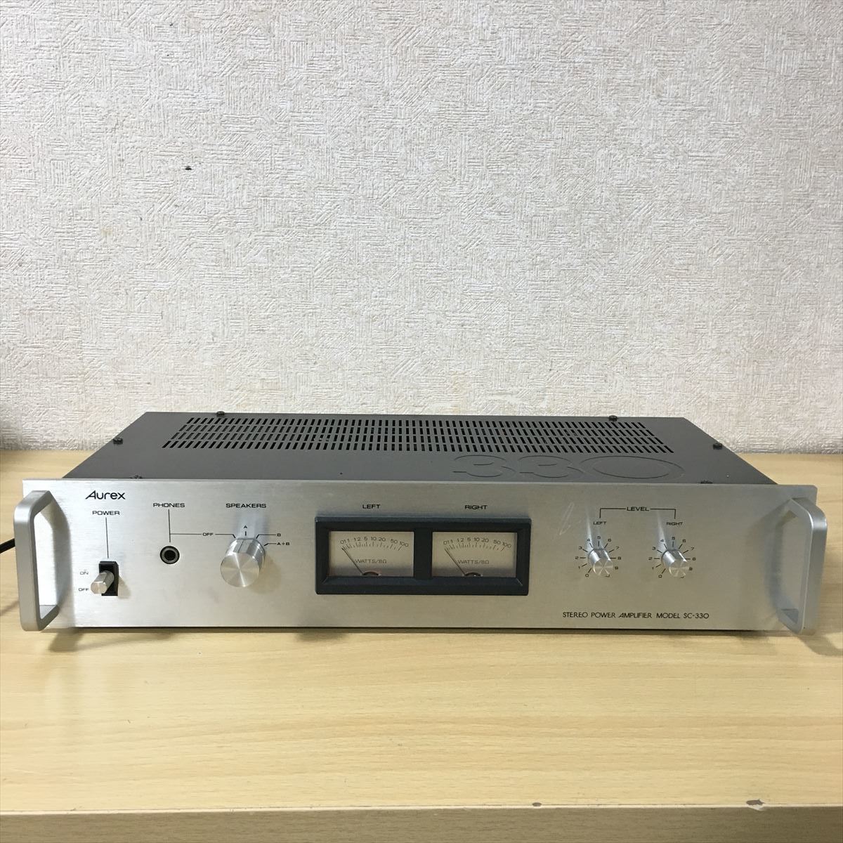 Toshiba 東芝 AUREX オーレックス power amplifier SC-330 パワー