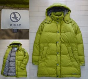 【AIGLE】レディース ダウンジャケット / ダウンコート イエロー系 SIZE:XS (エーグル,キ