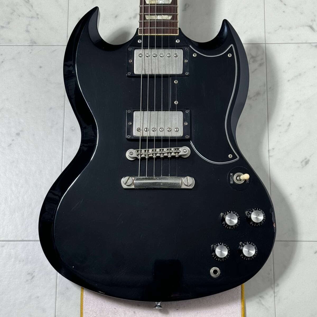 希少 Orville by Gibson SG STANDARD 1989年製 日本製 Gibson基盤 PU 搭載 スモールピックガード オービル by ギブソン_5