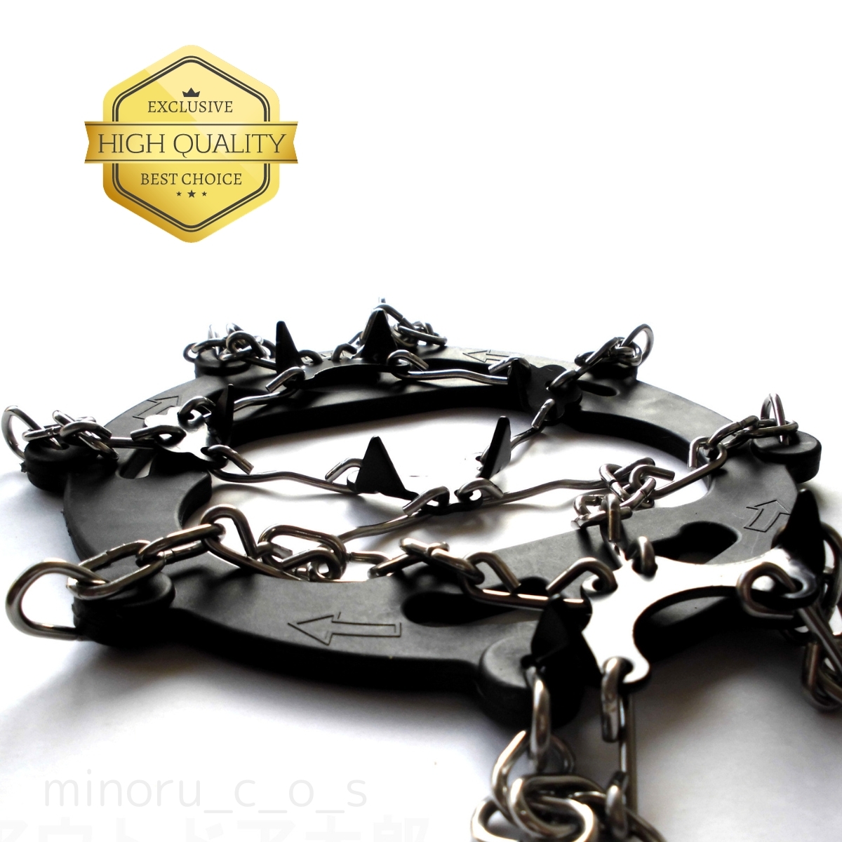 送料無料 当日発送！ 新品 軽アイゼン ２２.５～27.０cm ブラック（チェーンスパイク アイゼン スパイク スノースパイク -）_10