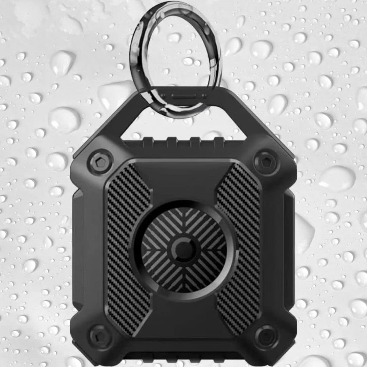 AirTag ケース 1個アップル エアタグ用防水版 衝撃吸収 全面保護 キズ、落下防止 紛失防止 カラビナ付き AirTagカバー_1