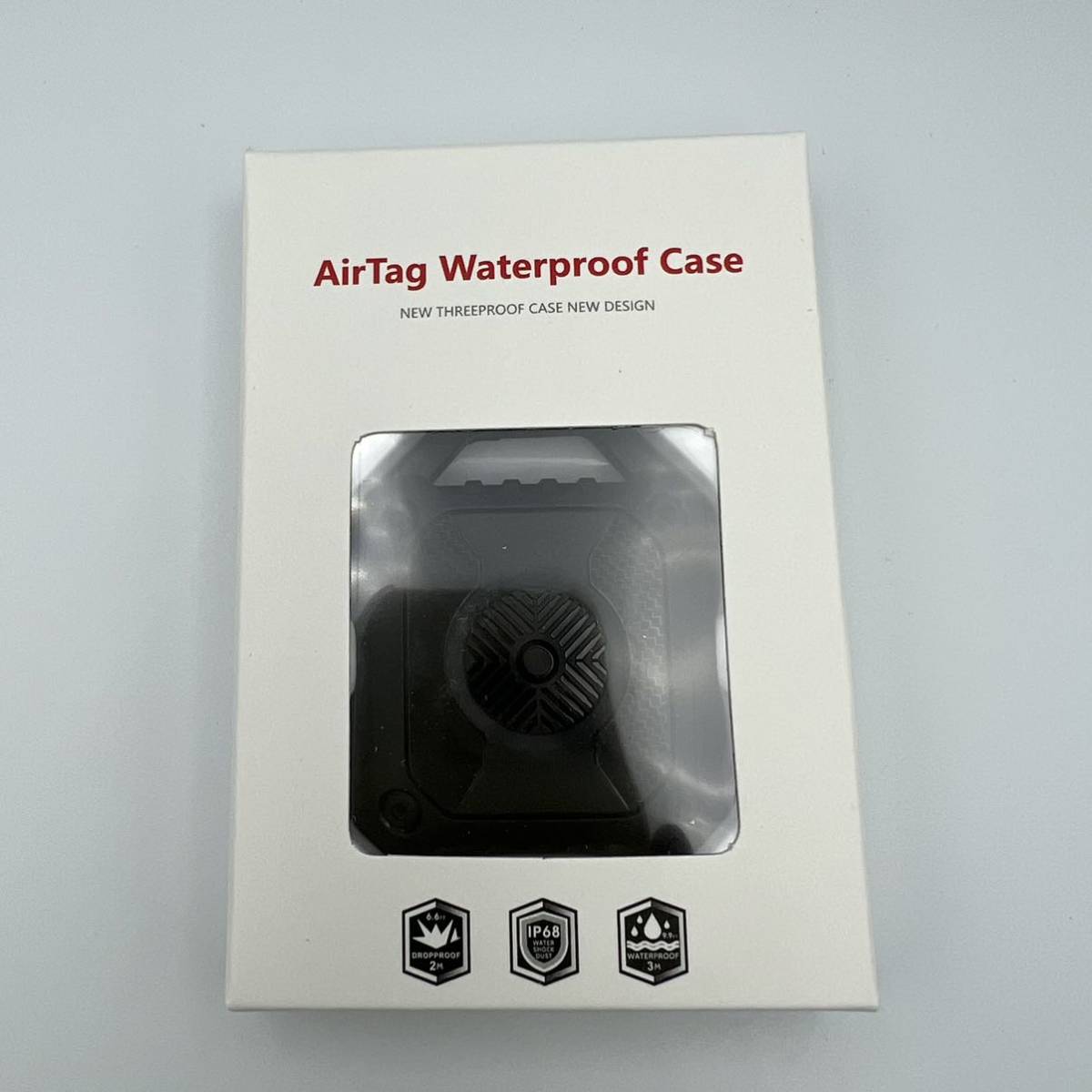 AirTag ケース 1個アップル エアタグ用防水版 衝撃吸収 全面保護 キズ、落下防止 紛失防止 カラビナ付き AirTagカバー_7