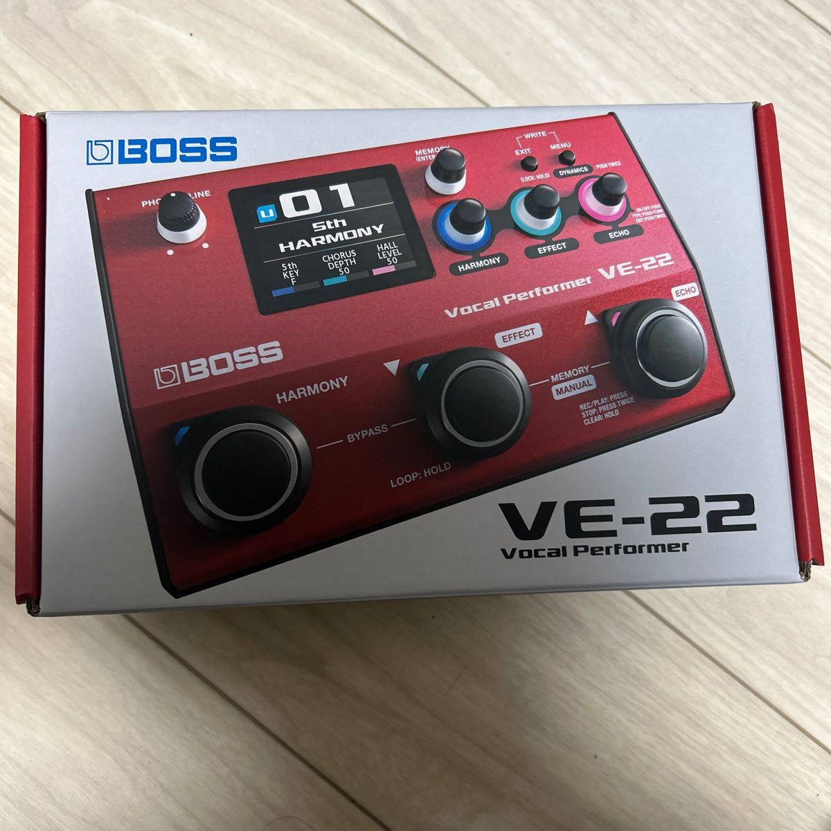 【未使用品】定価以下 純正アダプター付き BOSS VE-22 Vocal Performer ボーカルエフェクター 新製品ボス_1