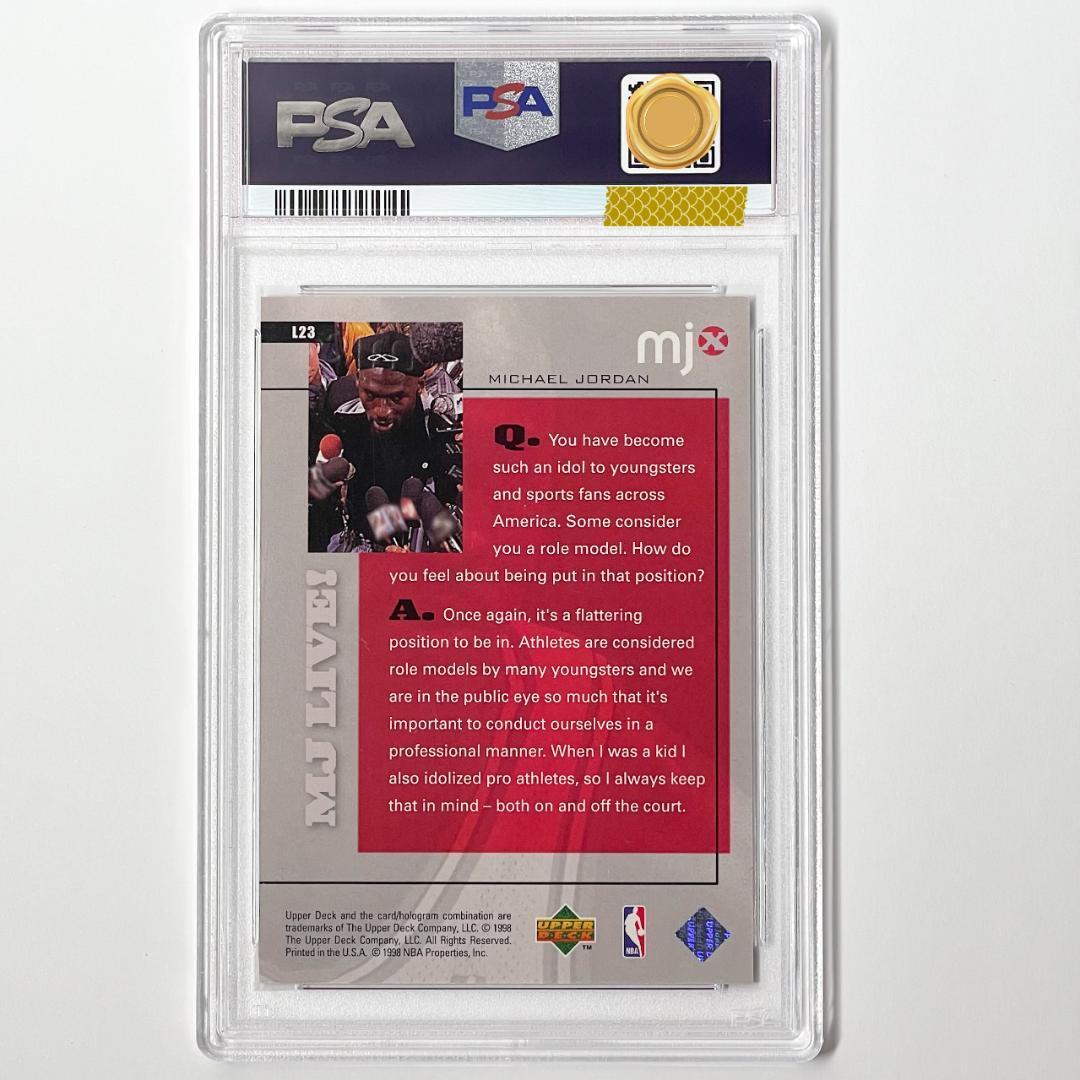 送料無料 1円スタート /100枚限定 1998 レア マイケル ジョーダン PSA