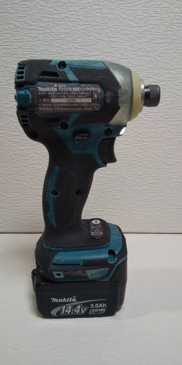 マキタ　充電式インパクトドライバ　TD137D 14.4V　（ジャンク）_5