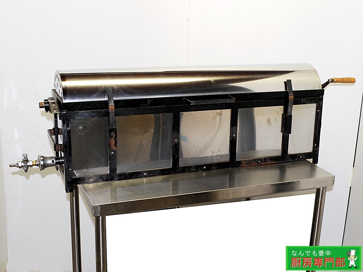 ◇業務用ベビーカステラ器 50穴 LPガス 1340×270×410mm 中古厨房