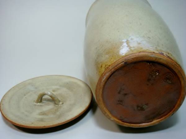水指□長水指 白「 武」みずさし 古い茶器 時代物 お茶道具 骨董品