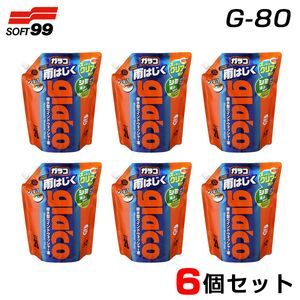 ソフト99 【6個セット】 ウィンドウォッシャー パウチパック2L×6 ガラコ 雨をはじく ガ