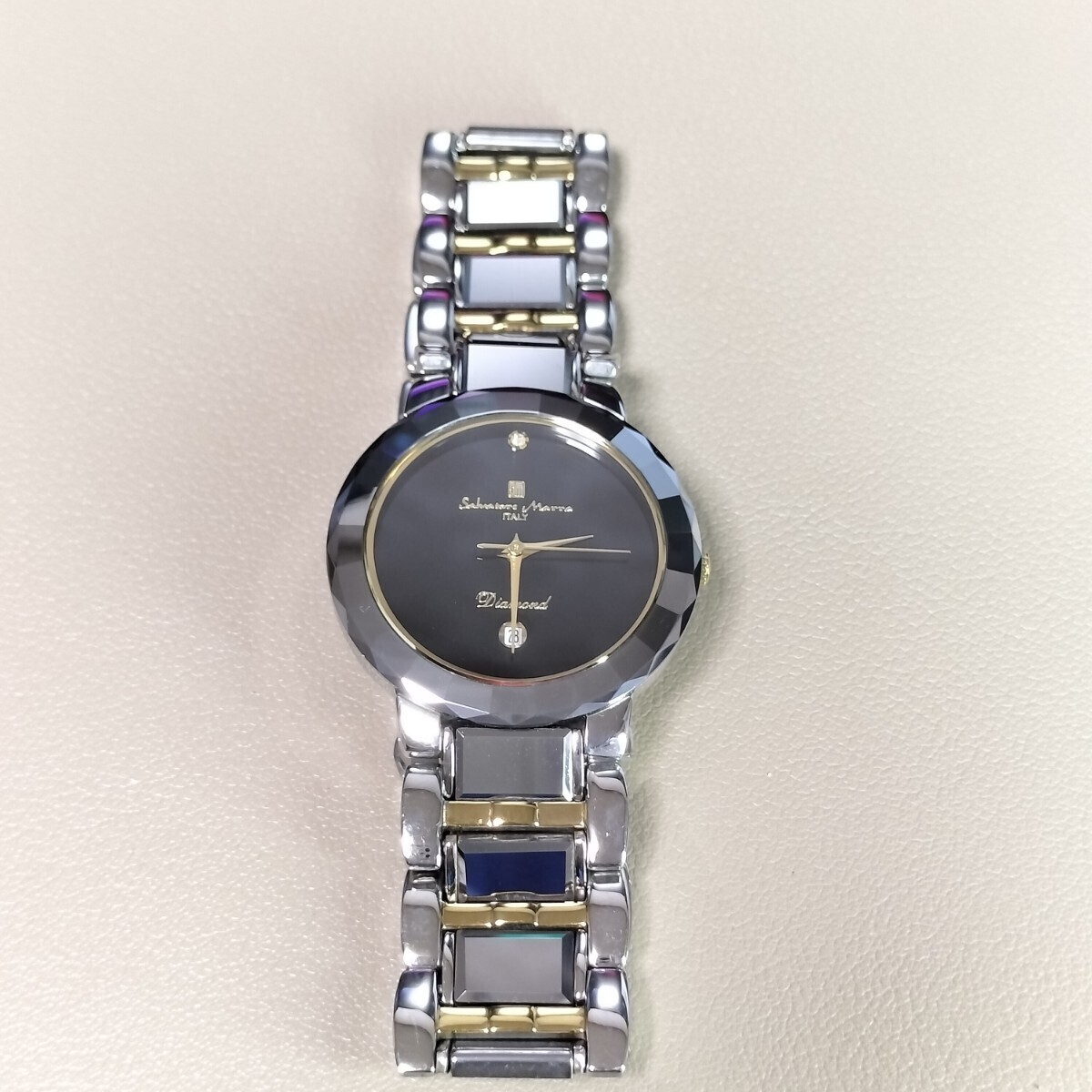 現状品 腕時計 サルバトーレマーラ Salvatore Marra SM7025 天然