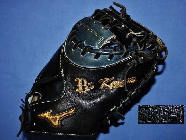 オリックス37 若月健矢 2015実使用キャッチャーミット ミズノプロ 超