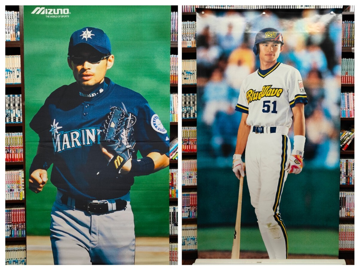 K:イチロー オリックス ブルーウェーブ ジャンボポスター シアトル