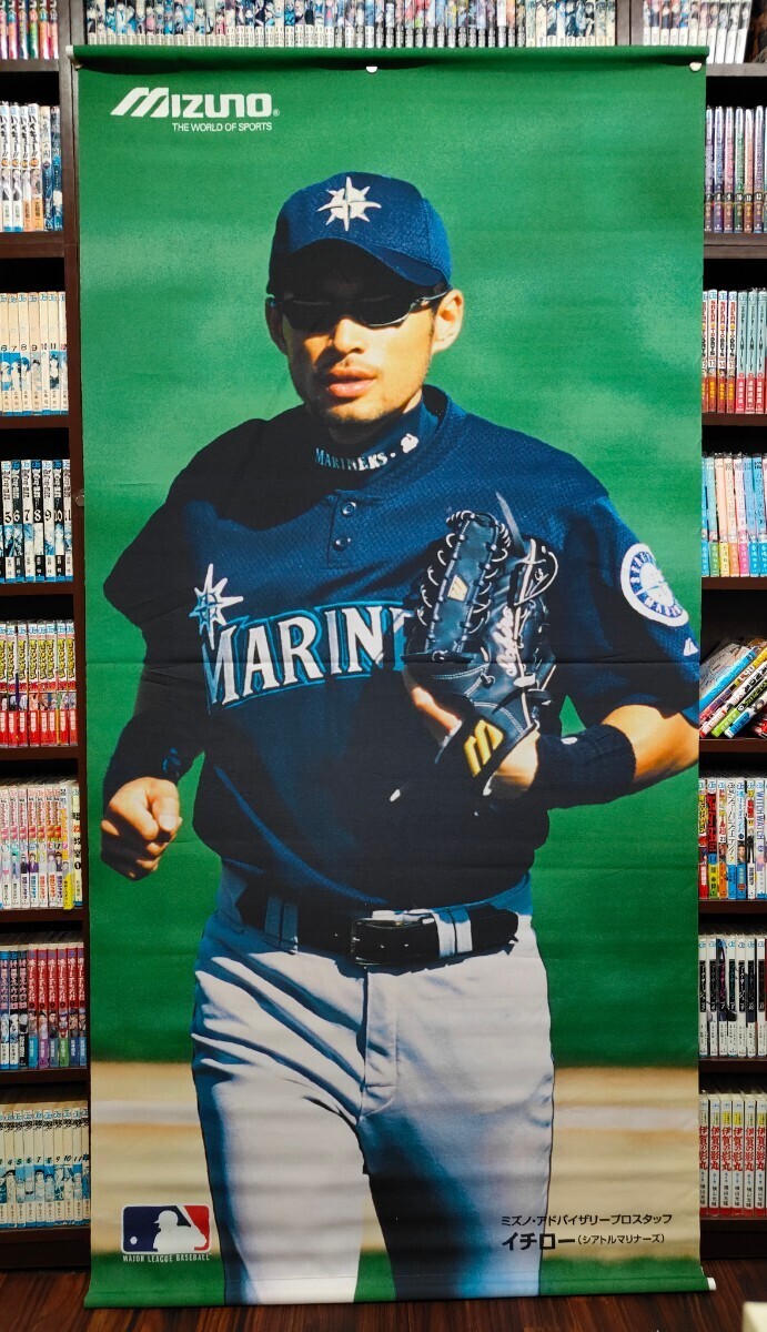 イチロー シアトル・マリナーズ ポスター K:イチロー オリックス ブルーウェーブ ジャンボポスター シアトル