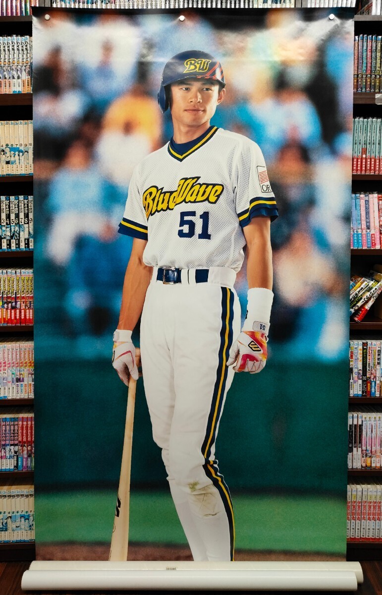 K:イチロー オリックス ブルーウェーブ ジャンボポスター シアトル