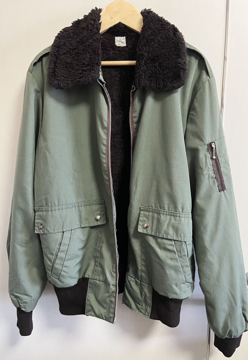 美品フランス製ヴィンテージフライトジャケット　40サイズ 色目と素材感が流石なフレンチヴィンテージです。_1