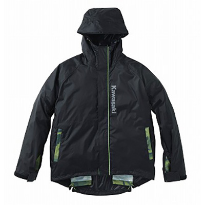 カワサキ純正 バッグインレインスーツ/レインウェア (ブラック/LLサイズ)｜Kawasaki_1