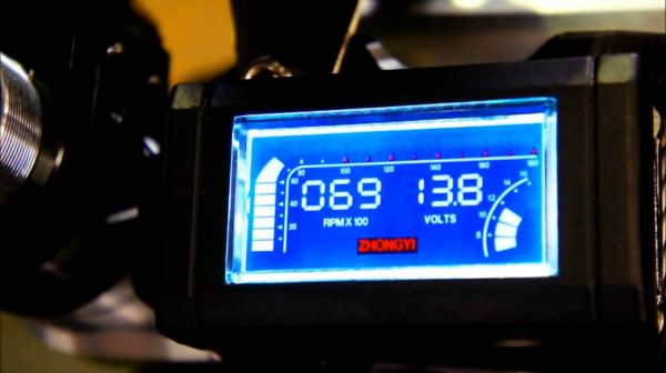 汎用 多機能デジタルメーター ボルトゲージ タコメーター 電気式_1