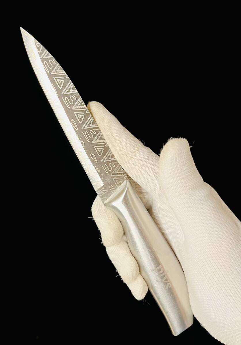 ［3-2-2］フルメタル包丁3点セット　万能包丁　中華包丁　ペティーナイフ_10