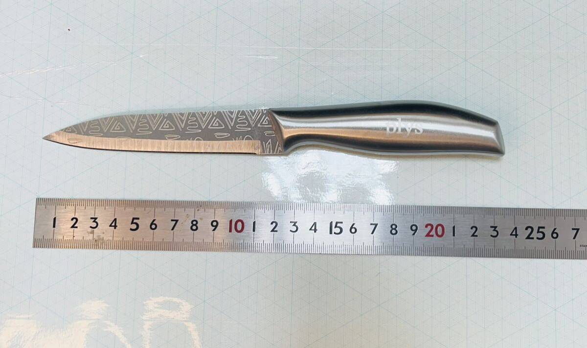 ［3-2-2］フルメタル包丁3点セット　万能包丁　中華包丁　ペティーナイフ_4