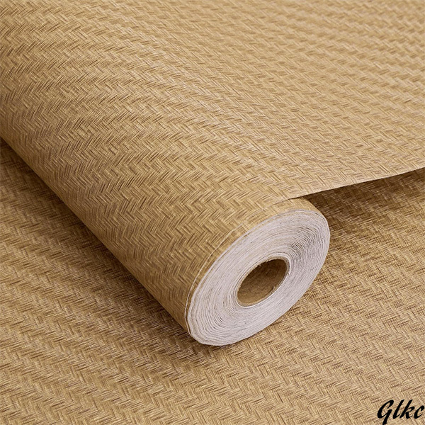 【耐久性に優れ高品質な麦わら柄壁紙シール】　はがせる織物調 壁紙シール 麦わら織りの質感 模様替え 補修 多用途 ふすま紙