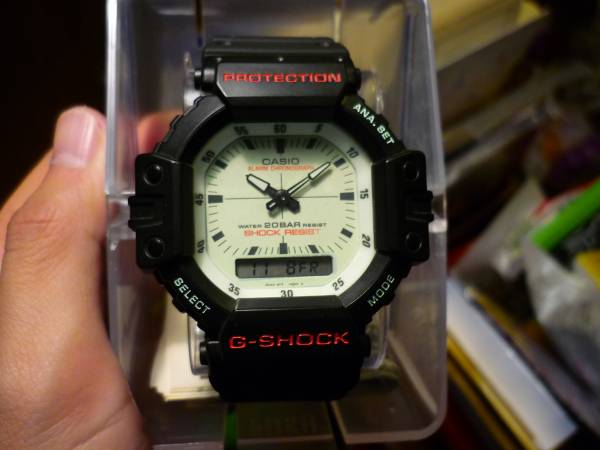 レア美品！カシオAW－550B－7□蓄光！検索AW－500(G-SHOCK 