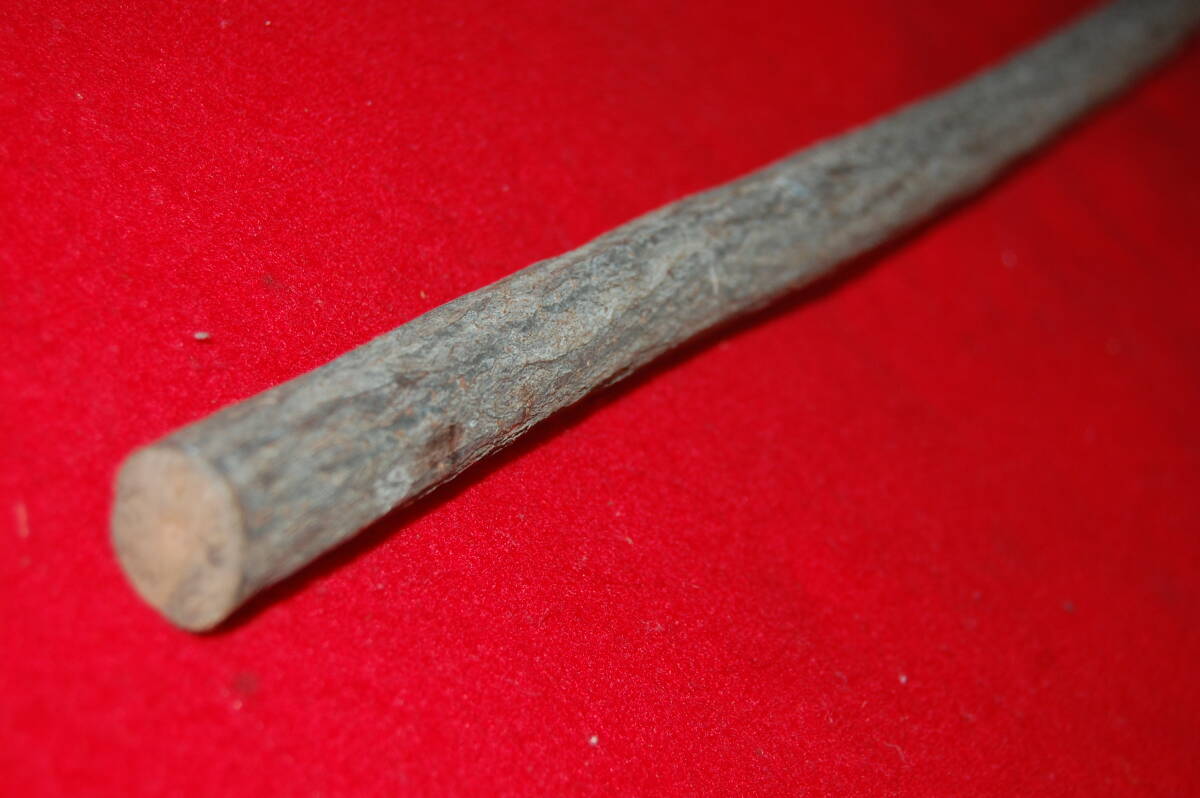 【めったに出ないロングサイズ！】特選上級品/限定原木牛殺し柄　鎌柄カマツカ大ハンマー鉈玄能柄1025mmX28mm_6