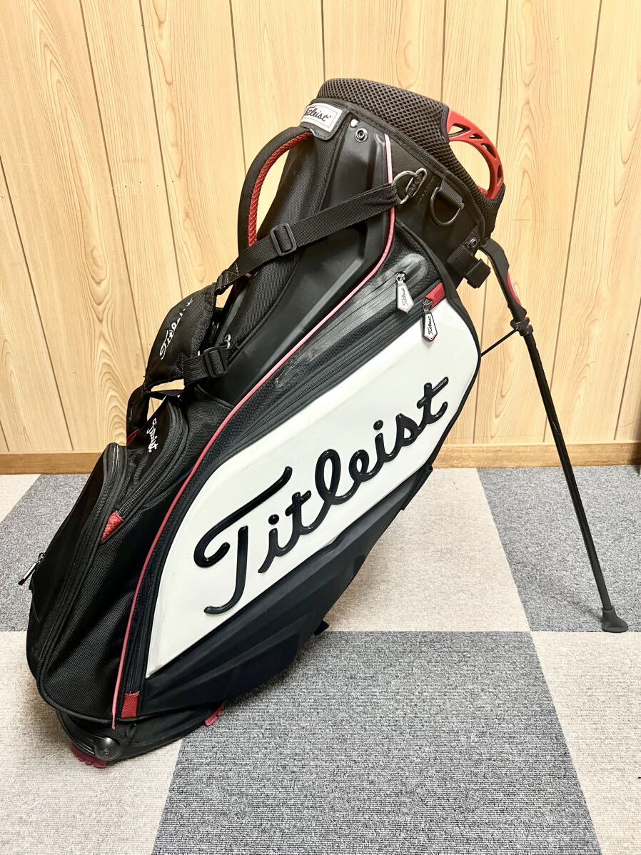 タイトリスト スタンドバッグ CBS44 / キャディバッグ Titleist ブラック×ホワイト×レッド(タイトリスト)｜売買された ...