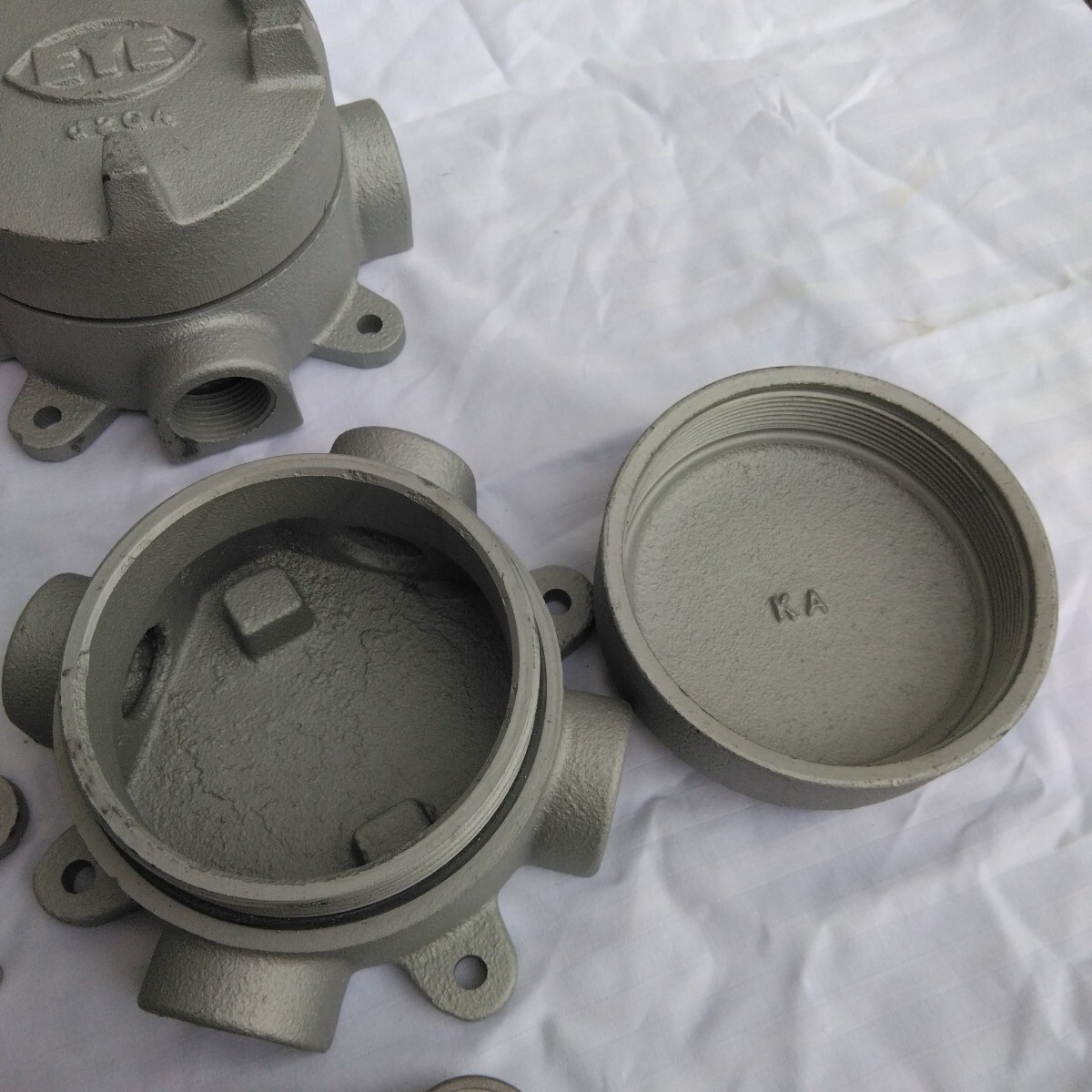 防爆ジャンクションボックス IWASAKI 岩崎電機 4個セット キャップ付き_9