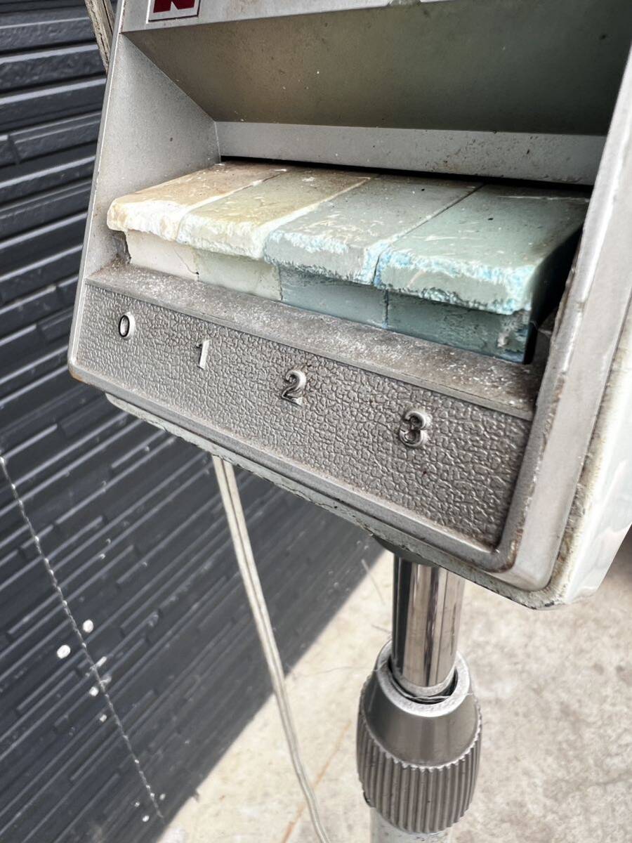 AK8134●昭和レトロ NATIONAL ナショナル F-40WR 大型 扇風機 ファン ３枚羽根 ブルー 40cm 当時物 ELECTRIC FAN　通電不可　現状渡し_10