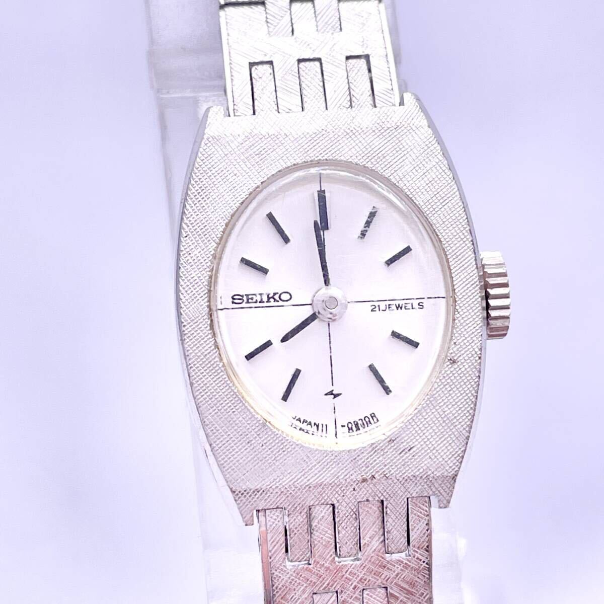 SEIKO セイコー 11-7060 腕時計 ウォッチ 手巻き 機械式 21JEWELS 21石 WGP 銀 シルバー P866(セイコー ...