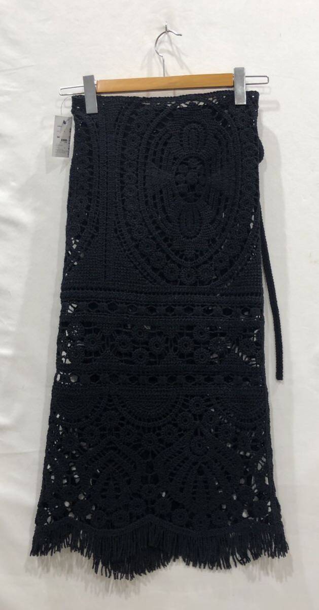 AMERI】アメリ MEDI SHELL MOTIF CROCHET KNIT SKIRT ロングスカート