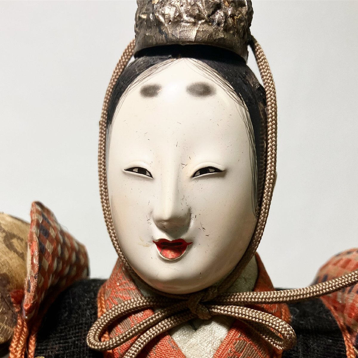 京全】 江戸時代 大将人形 五月人形 武者人形 高さ：38cm 箱付(五月
