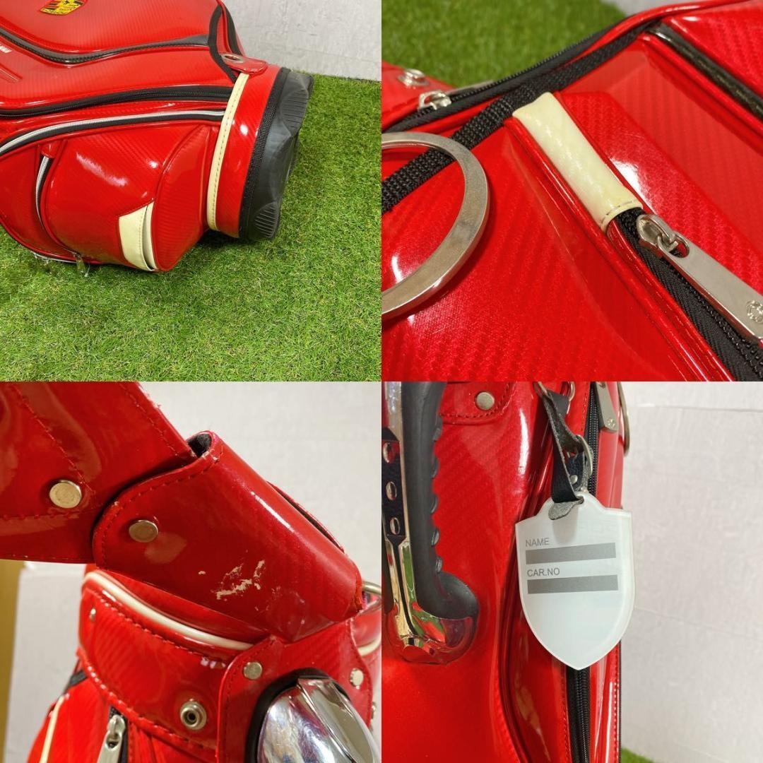 ポルシェ キャディバッグ 赤 PORSCHE ポルシェ キャディバッグ 赤 希少 廃盤 レッド 【公式通販】