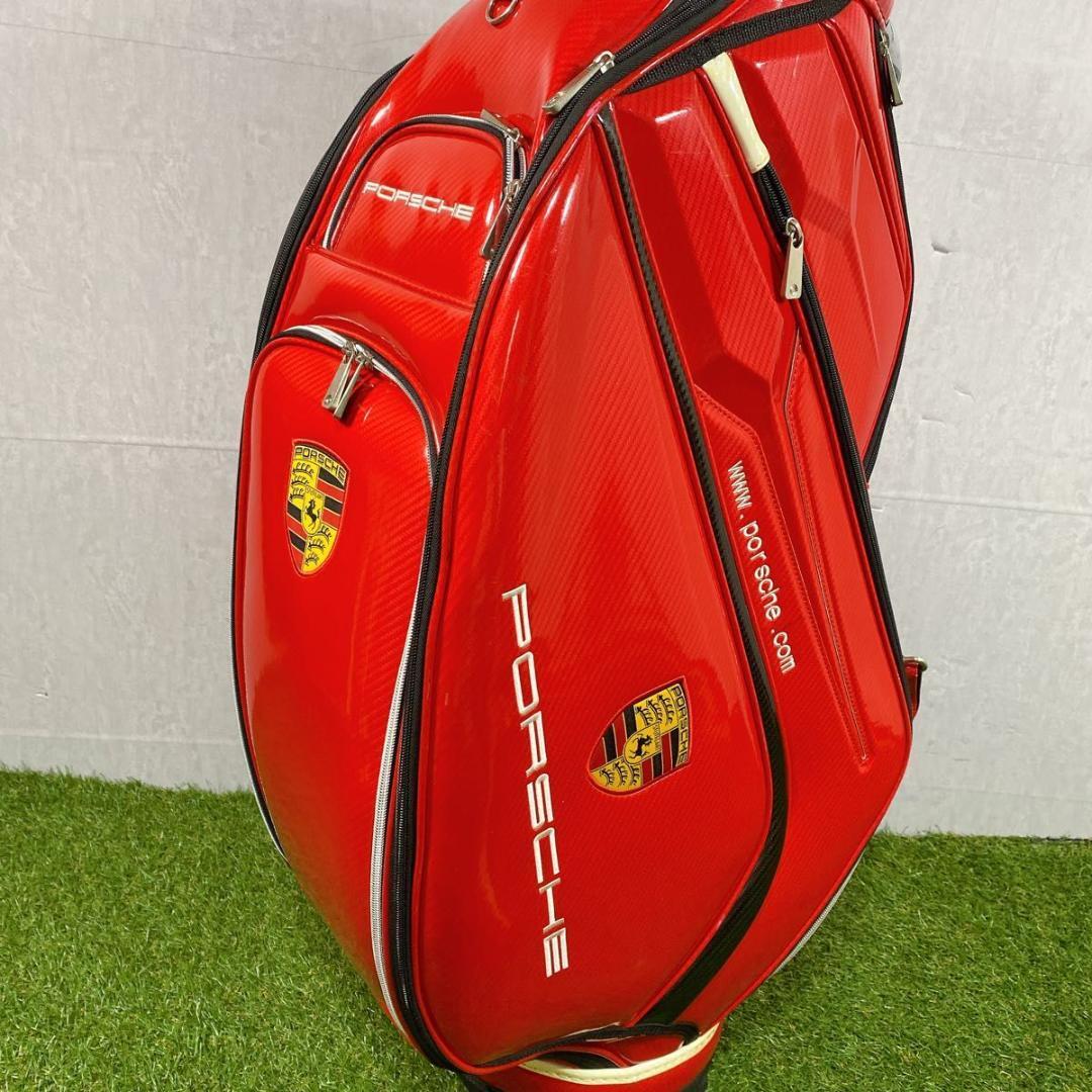 PORSCHE ポルシェ キャディバッグ 赤 希少 廃盤 レッド