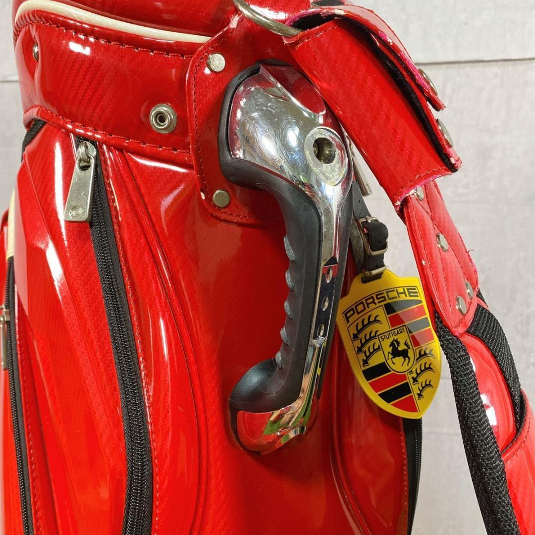 ポルシェ キャディバッグ 赤 PORSCHE ポルシェ キャディバッグ 赤 希少 廃盤 レッド 【公式通販】