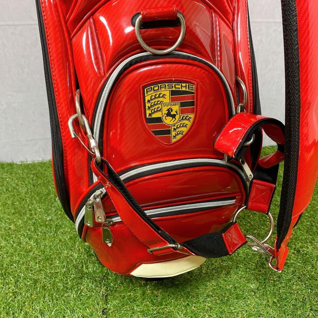 ポルシェ キャディバッグ 赤 PORSCHE ポルシェ キャディバッグ 赤 希少 廃盤 レッド 【公式通販】