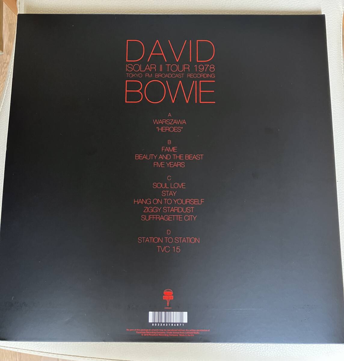 【希少 レア】デビッドボウイ Isolar Ii Tour 1978（東京NHKホール）ライブ盤 ／２枚組 レコード LP David Bowie_4