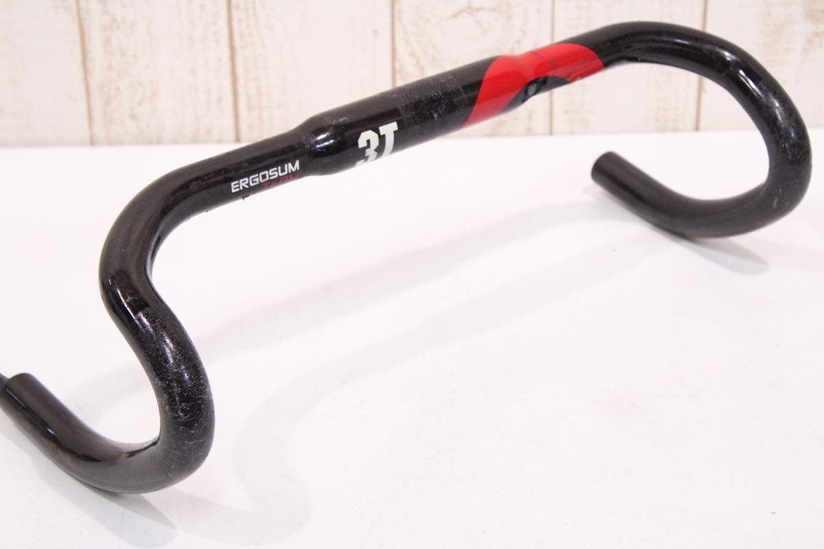 3T ERGOSUM TEAM カーボンドロップハンドル 400mm ☆3T ERGOSUM TEAM カーボンドロップハンドル 400mm(C-C) 【公式通販】