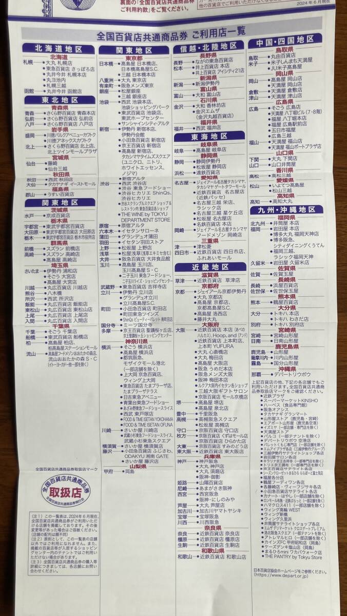 全国百貨店共通商品券　30000円分_2