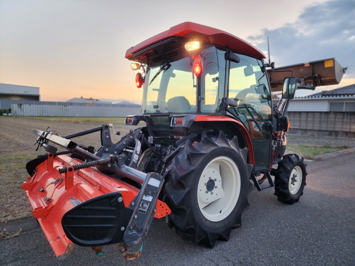 クボタ トラクター KL34Z ★ フロントローダー ★ 4WD ★ 34馬力 ★ エアコンキャビ ★ 自動水平 ★ 純正 ロータリー RL180R _4