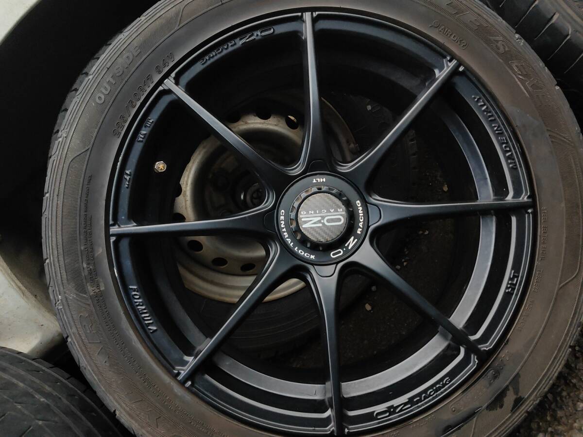 4穴PCD108 軽量OZレーシング フォーミュラHLT 17インチ7Jインセット25 