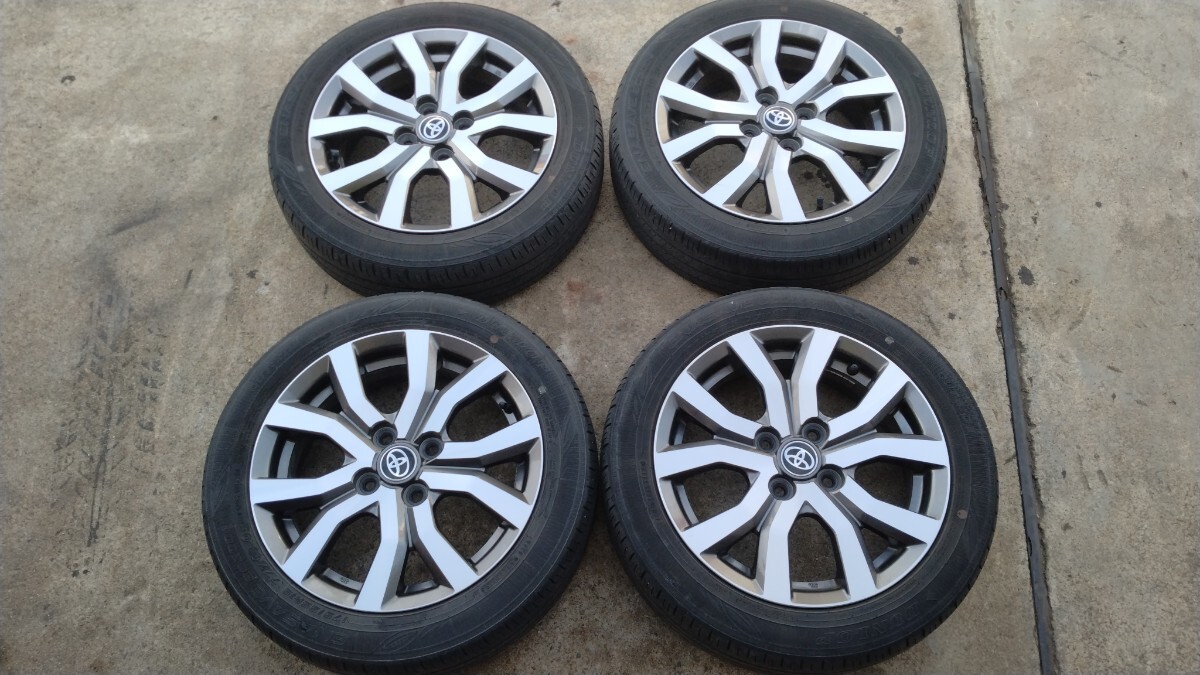 【美品】トヨタ　ルーミー純正15インチ175/55/R15 タイヤホイールセット トヨタ純正 タンク ルーミー 15インチ 5J オフセット40 アルミホイール