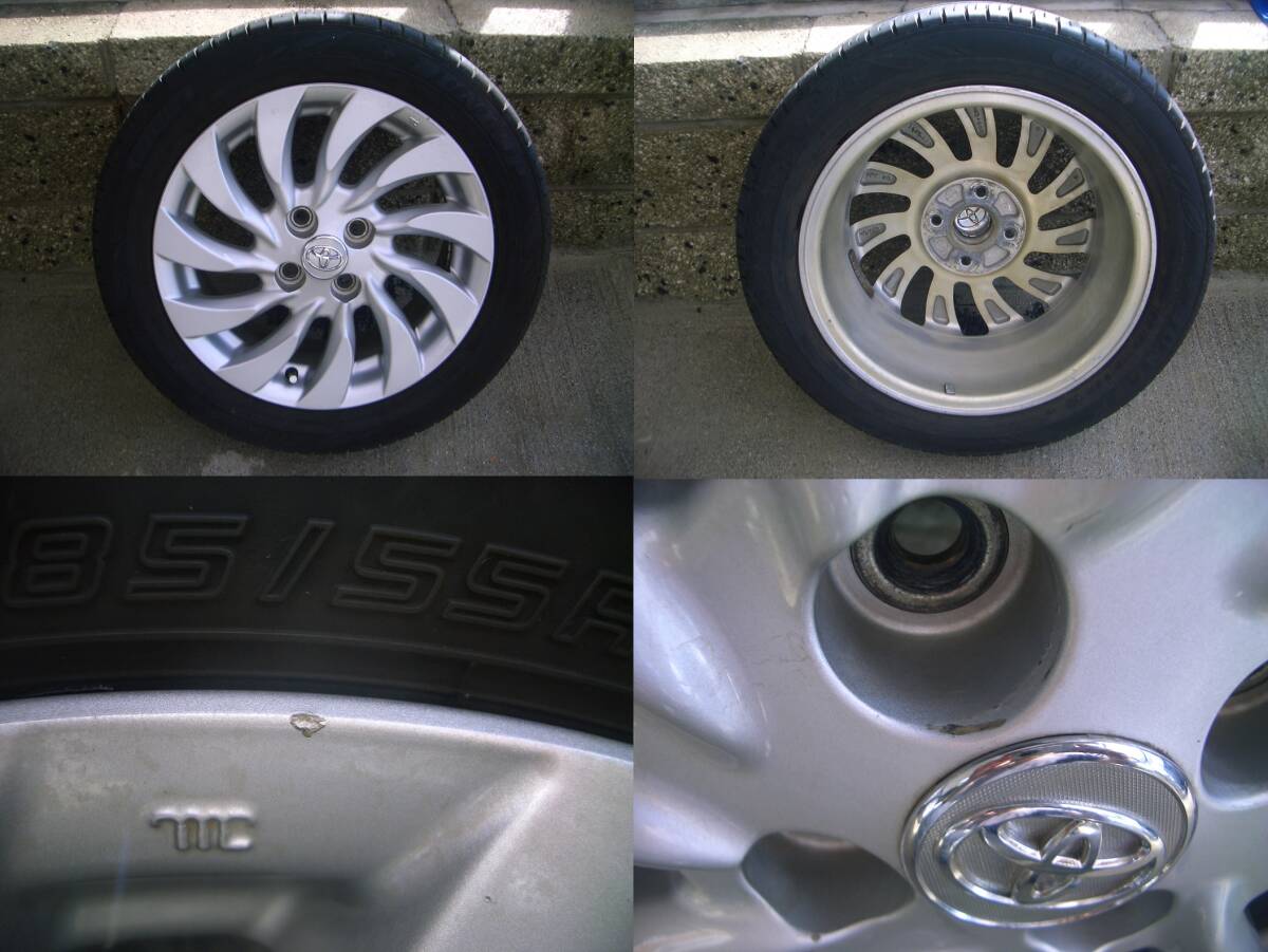 美品 二代目 bB QNC20 QNC21 純正ホイール 185/55R15 4本セット 