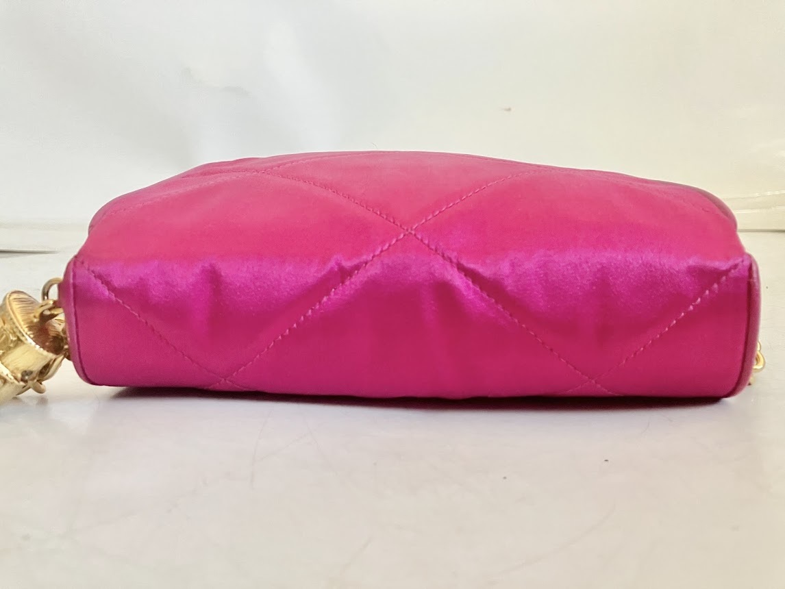 美品 希少 CHANEL シャネル ココマーク マトラッセ サテン フリンジ