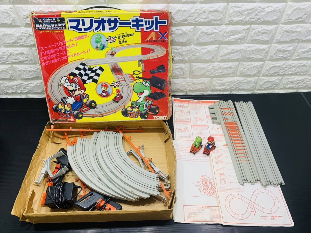 326★当時物 トミー 任天堂 Nintendo ニンテンドー スーパーマリオカート マリオサーキット TOMY AFX HO SCALE RACING スロットカー 現状_1