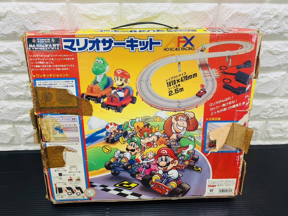 326★当時物 トミー 任天堂 Nintendo ニンテンドー スーパーマリオカート マリオサーキット TOMY AFX HO SCALE RACING スロットカー 現状_8